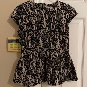 Peplum short sleeves shirt